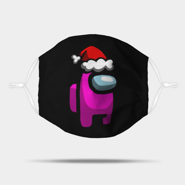 Pink Santa Hat Among Us Character Among Us Crewmate Mask Teepublic In the how to play section, pink is shown using what is most likely a microsoft surface tablet. pink santa hat among us character