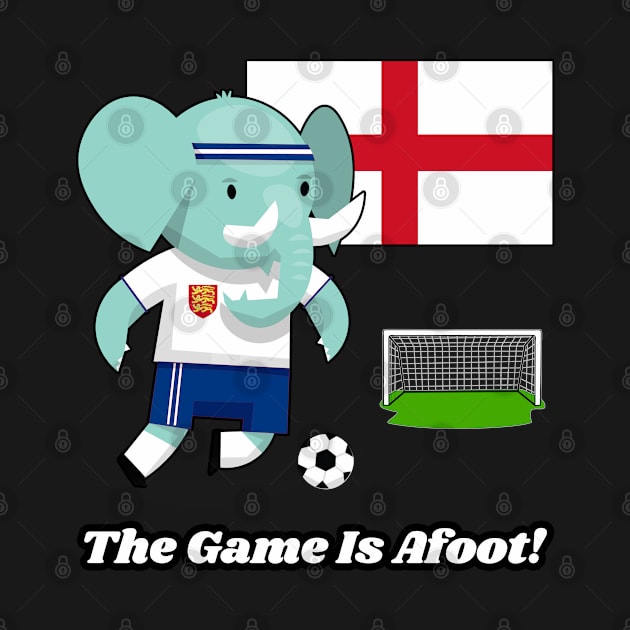 ⚽ England Football, Cute Elephant Scores Goal, The Game Is Afoot! by Pixoplanet