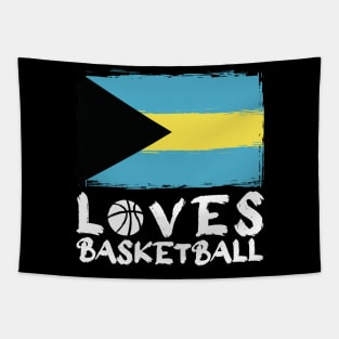 Bahamas Loves Basketball Tapestry