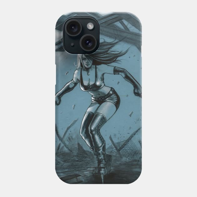 X 23 Blue Phone Case by lucastrati