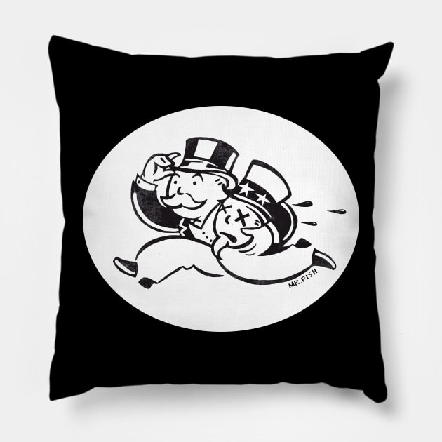 Capitalism Pillow by Clowncrack