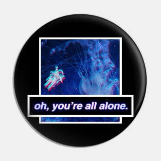 Streetwear Vaporwave Aesthetic Lonely Astronaut Pin