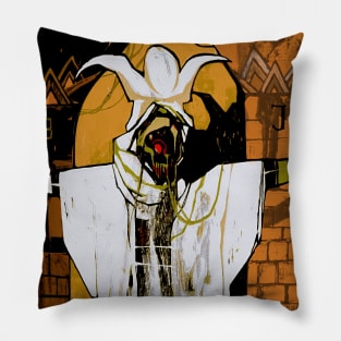 The High Priestess (Cyberpunk Tarot) Pillow