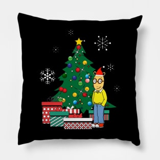 Arthur Around The Christmas Tree Pillow