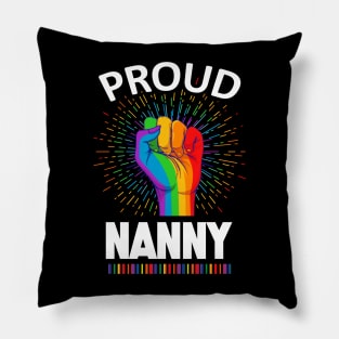 Proud Nanny Gay Lgbt Pillow