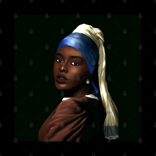 Black Girl With A Pearl Earring by SmolButDedly