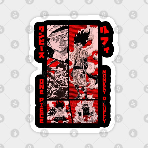 monkey d luffy Magnet by Retrostyle