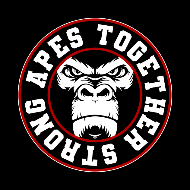 Apes strong together by Nelvius Custom Design