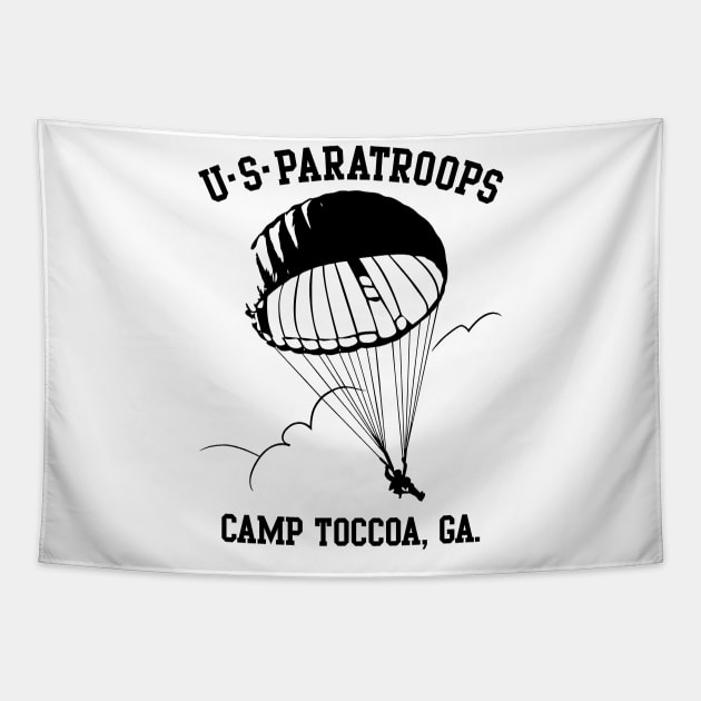 Mod.2 United States Paratroopers Camp Toccoa Tapestry by parashop