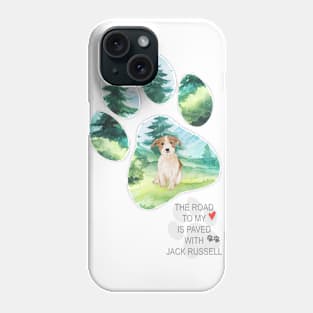 Pawprint Jack Russell Phone Case