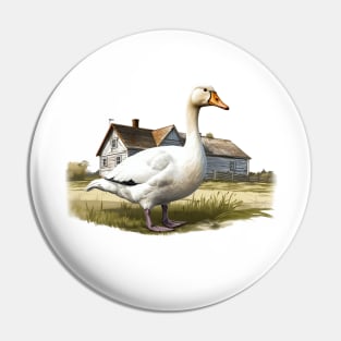 White Goose Pin