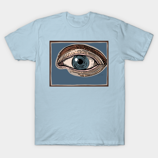 Discover Engraved Eye Study in Color - Engraved Eye - T-Shirt