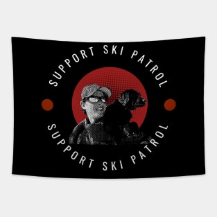 Support Ski Patrol Tapestry