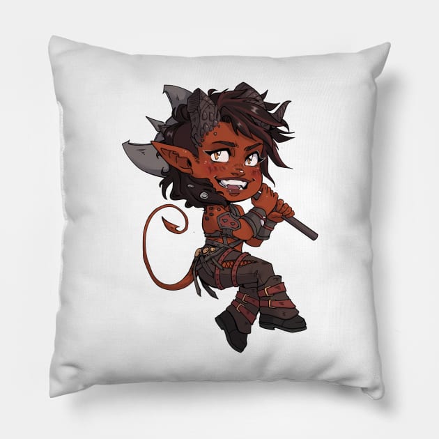 Karlach Pillow by rbillustration