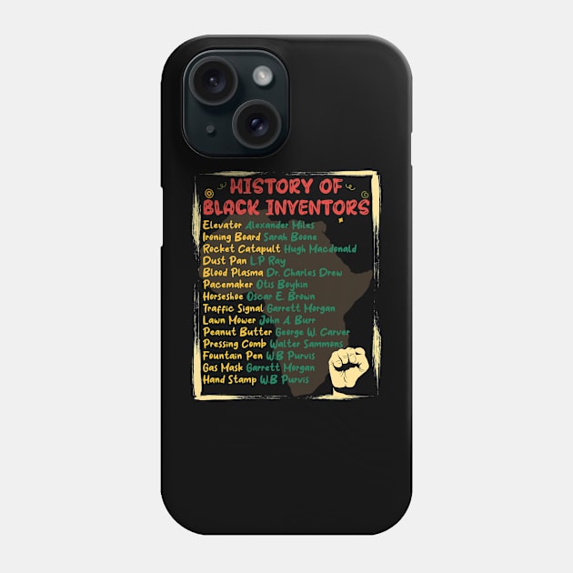 Black inventors and their inventions, Black History Month Phone Case by Theibiskdesign