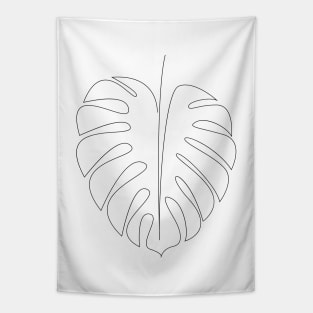 Monstera - single line art Tapestry