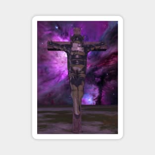 Crucified astronaut Magnet