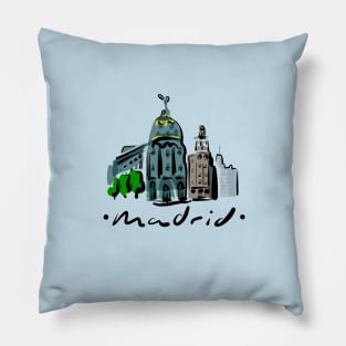 Madrid travel design | Spain Pillow