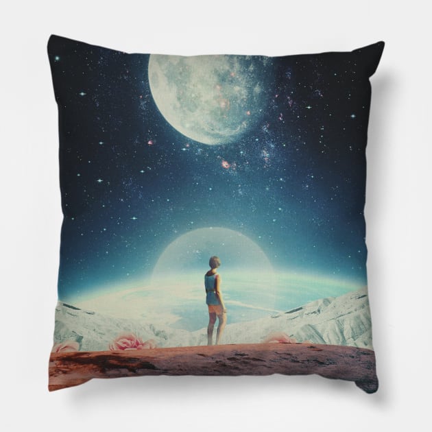 Somewhere between Sometime and Eternity Pillow by FrankMoth