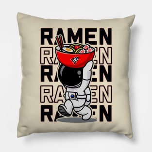 ramen noodles, astronaut spaceman, japanese noodles, food, japan Pillow