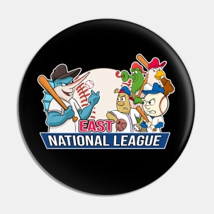 Marlins vs the National League East Division Baseball Shirt Pin