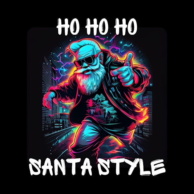 Graffiti Style - Ho Ho Ho Santa Style 1 by PD-Store