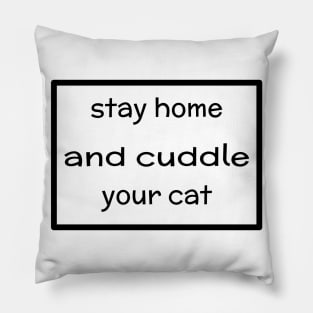 cat lover quarantine birthday present Pillow