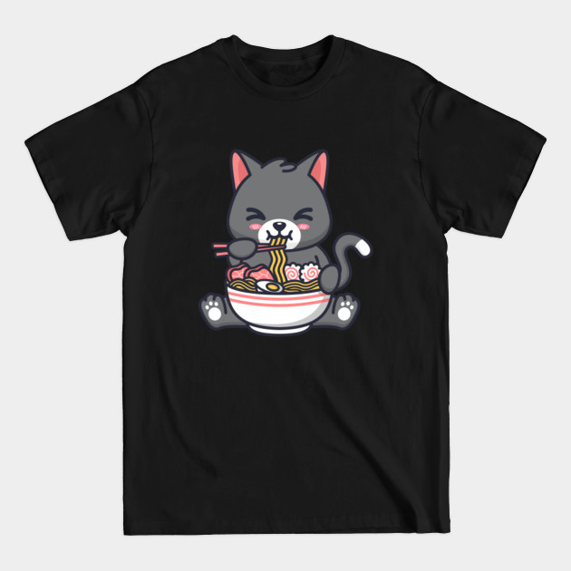 Disover Ramen Cat Japanese Anime Kawaii Girls Official Teenager - Ramen And Cats - T-Shirt