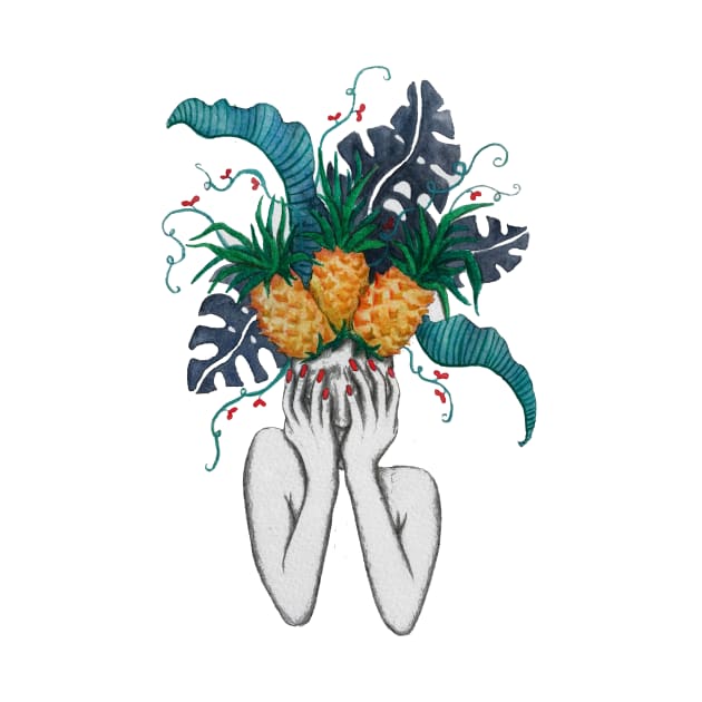 Pineapples are in my head by laurakfinnegan