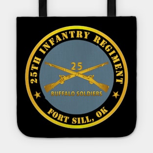 25th Infantry Regiment - Fort Sill, OK - Buffalo Soldiers w Inf Branch Tote