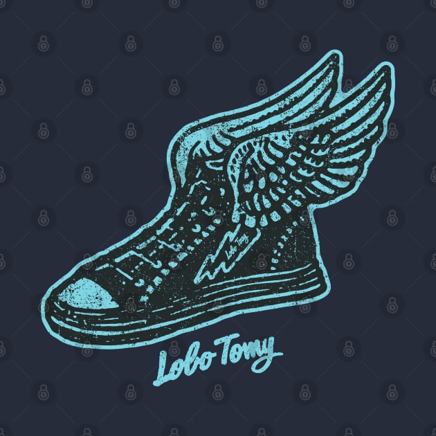 LOBO TOMY flying sneakers by boozecruisecrew