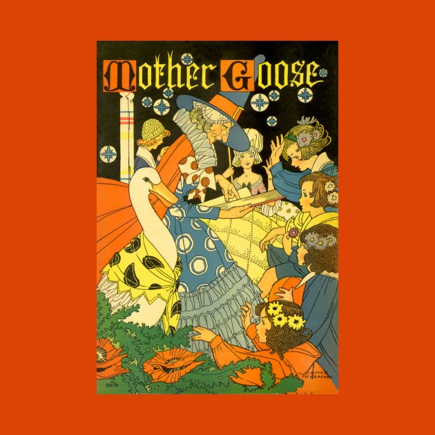 Vintage Mother Goose Nursery Rhymes Book Cover by MasterpieceCafe