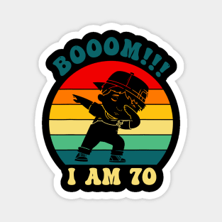 70th Birthday Dabbing Apparel 70 Years Old Magnet