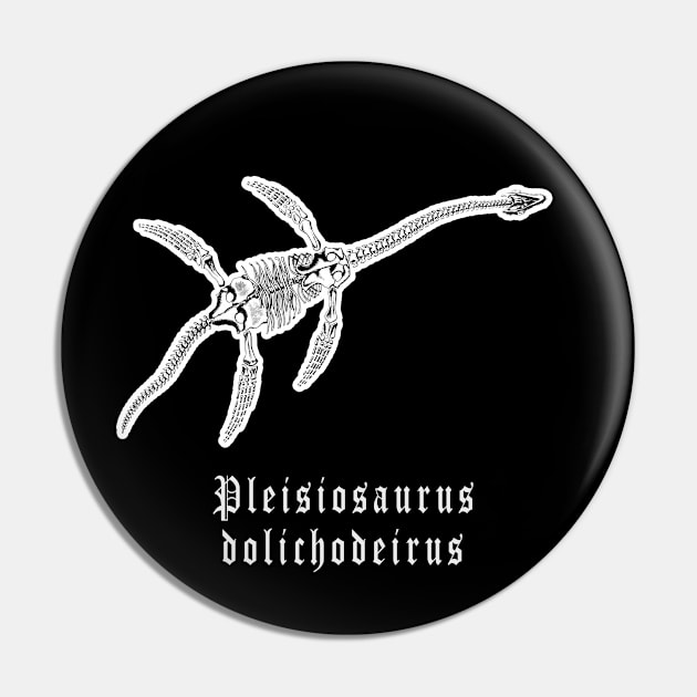 🦖 Fossil Skeleton of a Plesiosaurus dolichodeirus Dinosaur Pin by Pixoplanet