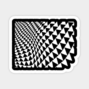 triangles opart square Magnet