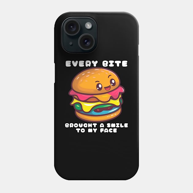 Happy Hamburger Phone Case by Estrella Design