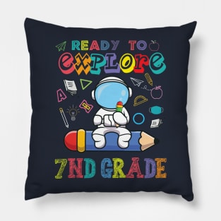 Ready to Explore 7nd Grade Astronaut Back to School Pillow