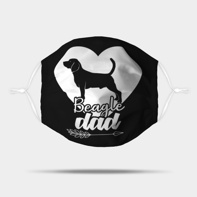 Download Beagles Dad Proud Daddy Heart Arrow Father S Day Beagles Dad Mask Teepublic