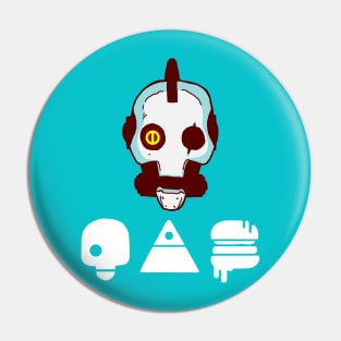 Death, love & Robots Pin