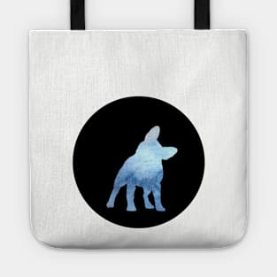 French Bulldog - Ocean Blue Silhouette Tote