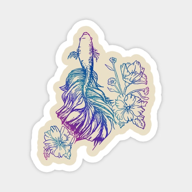 Betta Fish Magnet by caroarai