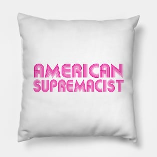 American Supremacist american map flag Pillow