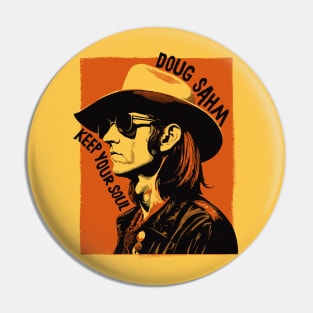 Doug Sahm - Retro Original Fan Artwork Pin