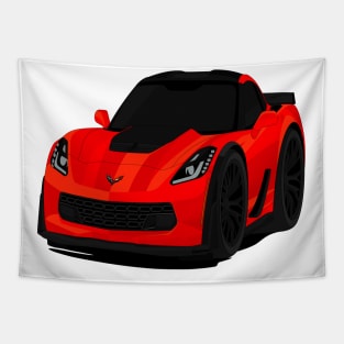 Z06 RED Tapestry