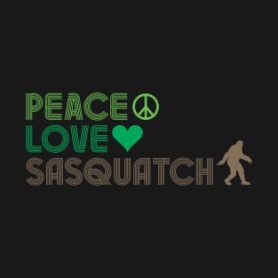 Peace Love Sasquatch T-Shirt