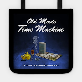 Old Movie Time Machine Blue Void Cover Tote
