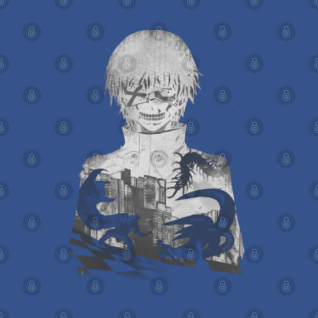 Disover Monochrome Kaneki - Tokyo Ghoul - T-Shirt