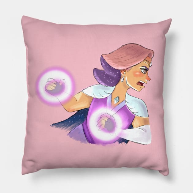 Glimmer Pillow by mshell_mayhem