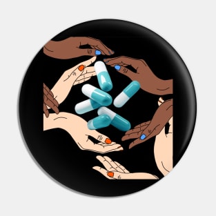 Raining pills Pin