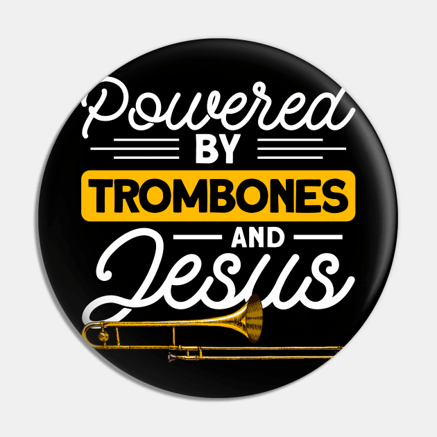 Trombonist Musical Instrument Trombone Pin by Toeffishirts